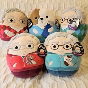 Berkshire Hathaway Squishmallow Set: Warren Buffett & Charlie Munger Exclusives